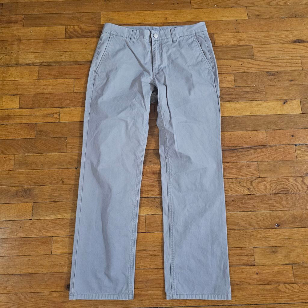 Bonobos Mens Gray Straight Leg Chinos Size 31x30